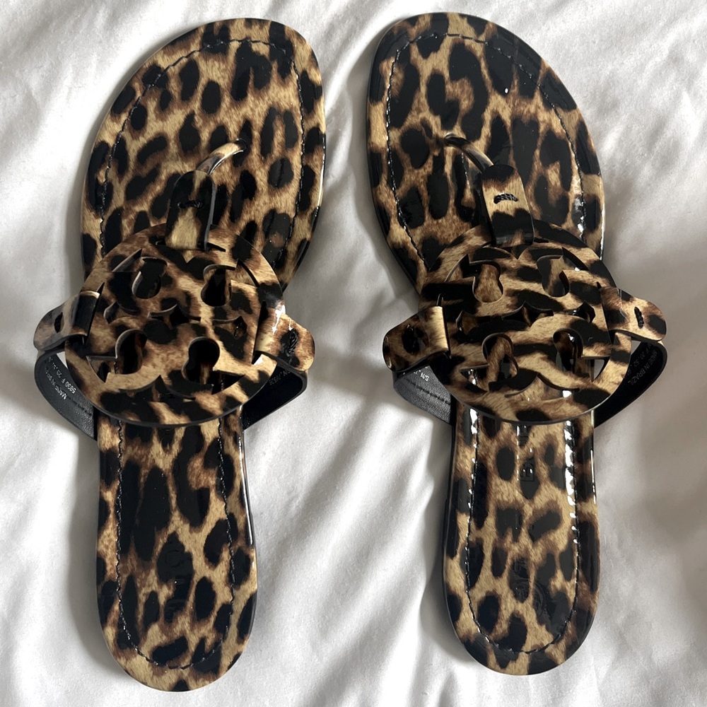 Tory Burch Miller sandals in leopard